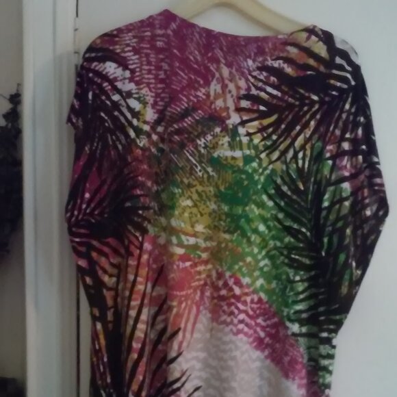 Dana Buchman Top Multi Color Perfect Sz L - Picture 4 of 6